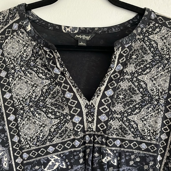 Lucky Brand Boho Long Sleeve Top Large - Picture 2 of 3